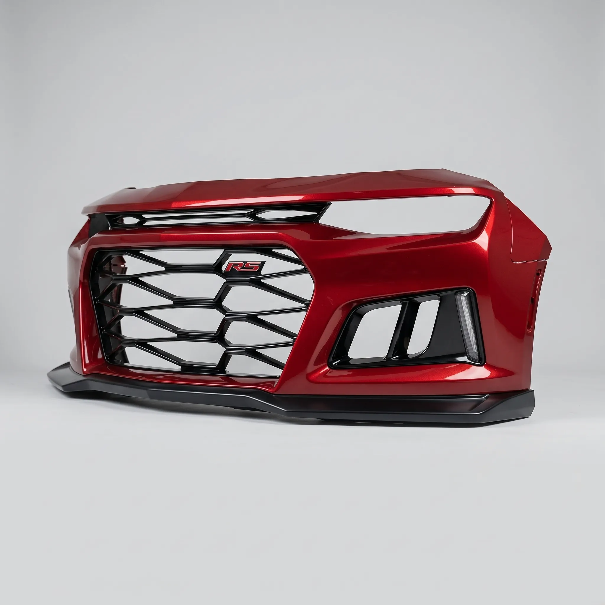 Freshly Painted Camaro ZL1 Front Bumper Conversion