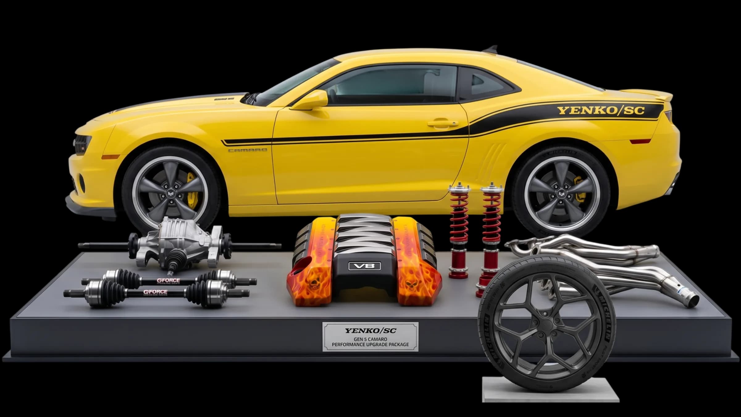 Performance Camaro with premium parts at Mike's Camaro Garage