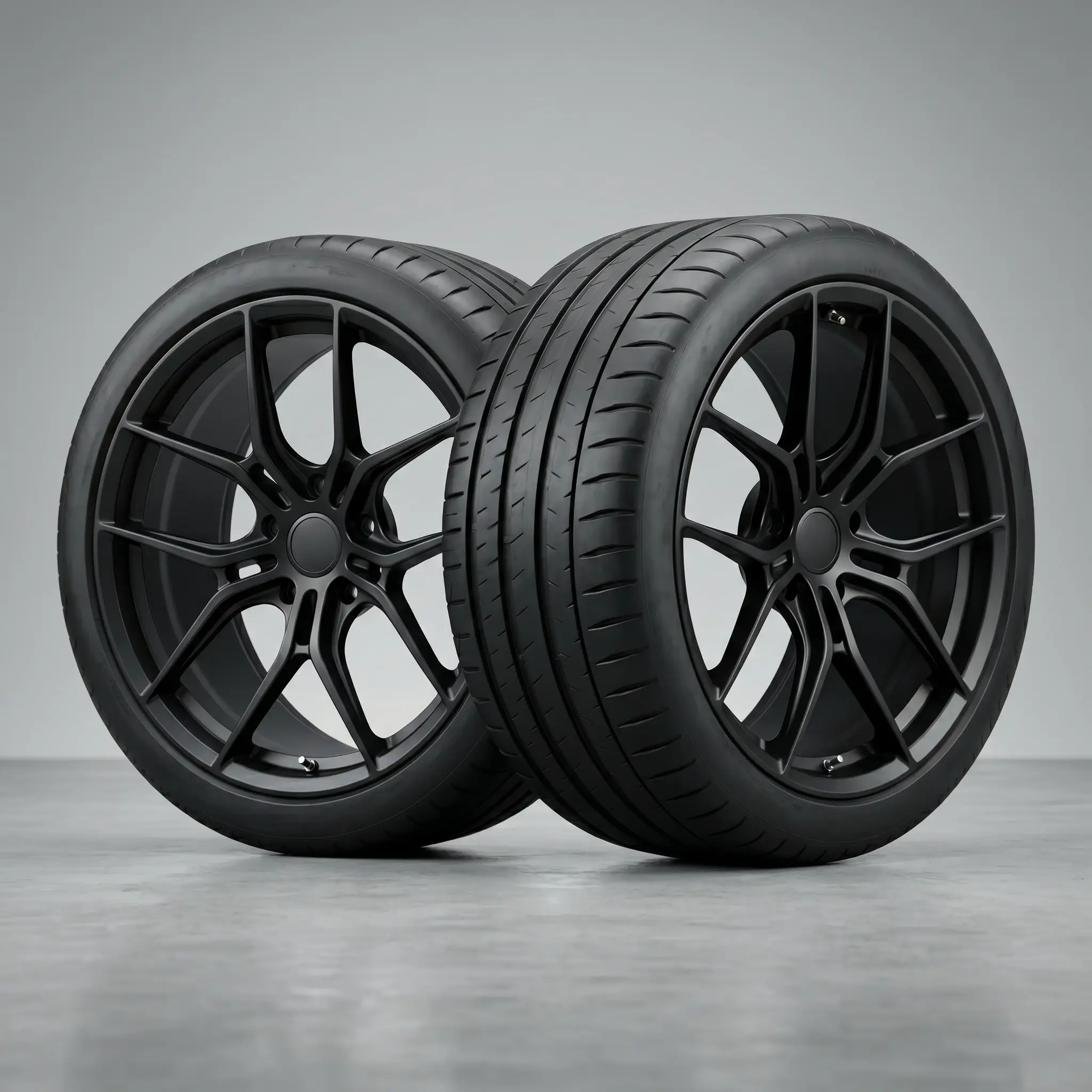 MRR Z28 Black Concave Wheels With Michelin Pilot Sport Tires